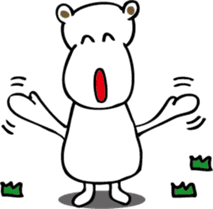 TA-NAMU of a hippopotamus sticker #12355913