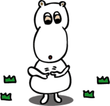 TA-NAMU of a hippopotamus sticker #12355919