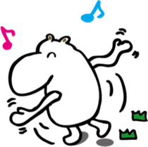 TA-NAMU of a hippopotamus sticker #12355926