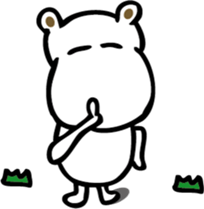 TA-NAMU of a hippopotamus sticker #12355930