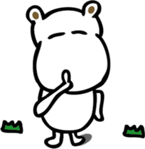 TA-NAMU of a hippopotamus sticker #12355930