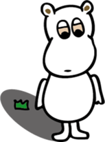 TA-NAMU of a hippopotamus sticker #12355931