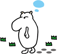 TA-NAMU of a hippopotamus sticker #12355937