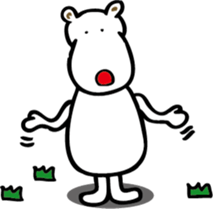 TA-NAMU of a hippopotamus sticker #12355938