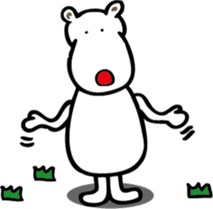 TA-NAMU of a hippopotamus sticker #12355938