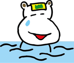 TA-NAMU of a hippopotamus sticker #12355941