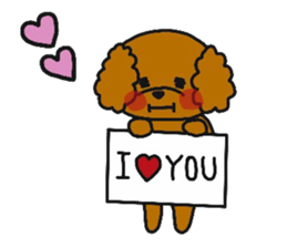 mocomoco toy poodle 2 sticker #12356086