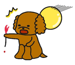 mocomoco toy poodle 2 sticker #12356091