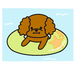 mocomoco toy poodle 2 sticker #12356096