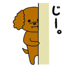 mocomoco toy poodle 2 sticker #12356102