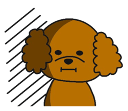 mocomoco toy poodle 2 sticker #12356114