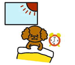 mocomoco toy poodle 2 sticker #12356116