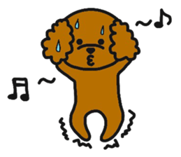 mocomoco toy poodle 2 sticker #12356121