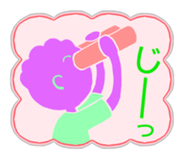 Various forms sticker of perm boys. sticker #12356480