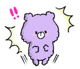 Violet Bear! 1 sticker #12356514