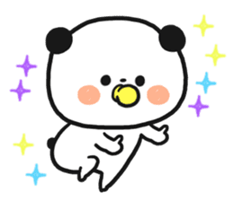Child care panda sticker #12357050