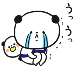 Child care panda sticker #12357059