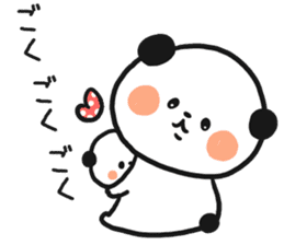 Child care panda sticker #12357084