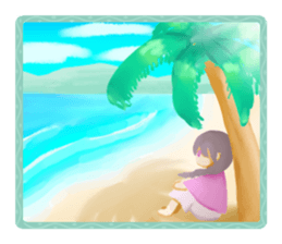 Sea and sky sticker sticker #12357385