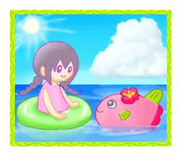 Sea and sky sticker sticker #12357398