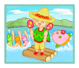 Sea and sky sticker sticker #12357403