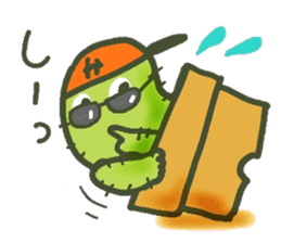 Hot every day of the small cactus sticker #12357616