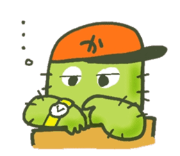 Hot every day of the small cactus sticker #12357618