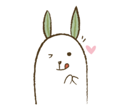 Mr.Rabbit and oranges sticker #12358335