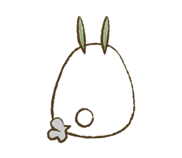 Mr.Rabbit and oranges sticker #12358343