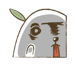 Mr.Rabbit and oranges sticker #12358344