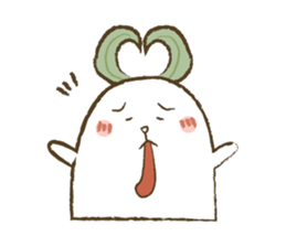 Mr.Rabbit and oranges sticker #12358349