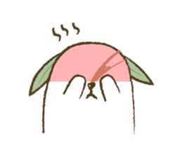 Mr.Rabbit and oranges sticker #12358353