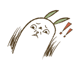 Mr.Rabbit and oranges sticker #12358358