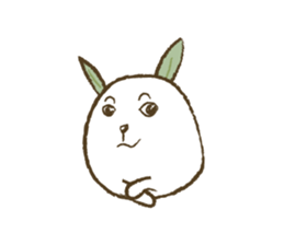 Mr.Rabbit and oranges sticker #12358359