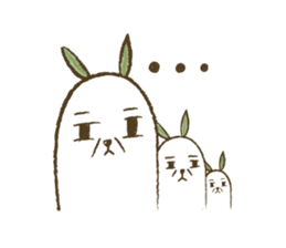 Mr.Rabbit and oranges sticker #12358360