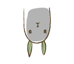 Mr.Rabbit and oranges sticker #12358365