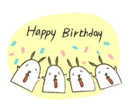 Mr.Rabbit and oranges sticker #12358370