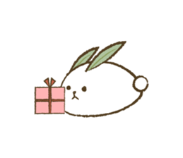 Mr.Rabbit and oranges sticker #12358371