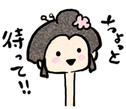 Japanese YURU OBAKE sticker #12358498