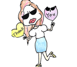 Fashionista "Gura-san"! sticker #12358739