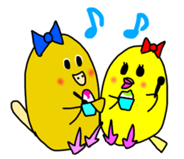 LaLa chan with Takako 3 sticker #12358819