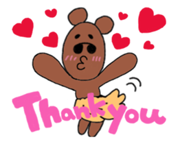 The mischievous move! Taro Kuma Sticker sticker #12359136