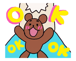 The mischievous move! Taro Kuma Sticker sticker #12359145