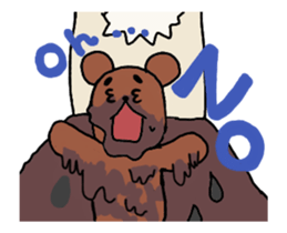 The mischievous move! Taro Kuma Sticker sticker #12359146