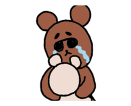 The mischievous move! Taro Kuma Sticker sticker #12359150