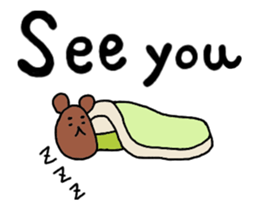 The mischievous move! Taro Kuma Sticker sticker #12359156