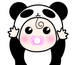 cute Panda Baby sticker #12359518