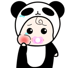 cute Panda Baby sticker #12359522