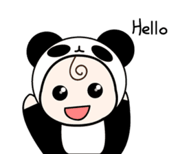 cute Panda Baby sticker #12359524