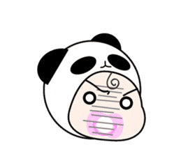 cute Panda Baby sticker #12359539